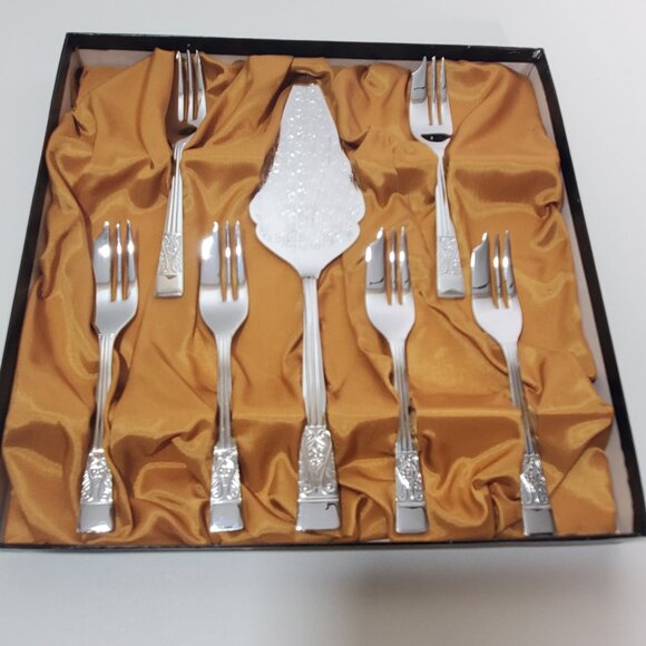 Vintage Dessert/Cake serving Set - Sheffield England - Picture 8 of 11